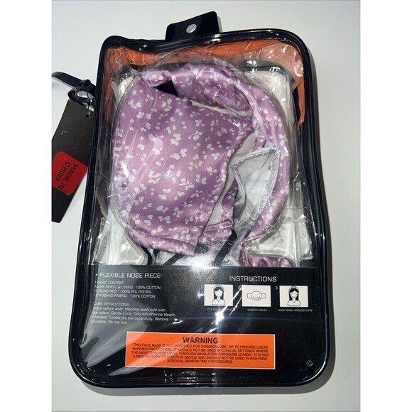 French Connection Reusable Washable Face Masks, Headband And 3 Scrunchies Set - Picture 3 of 13